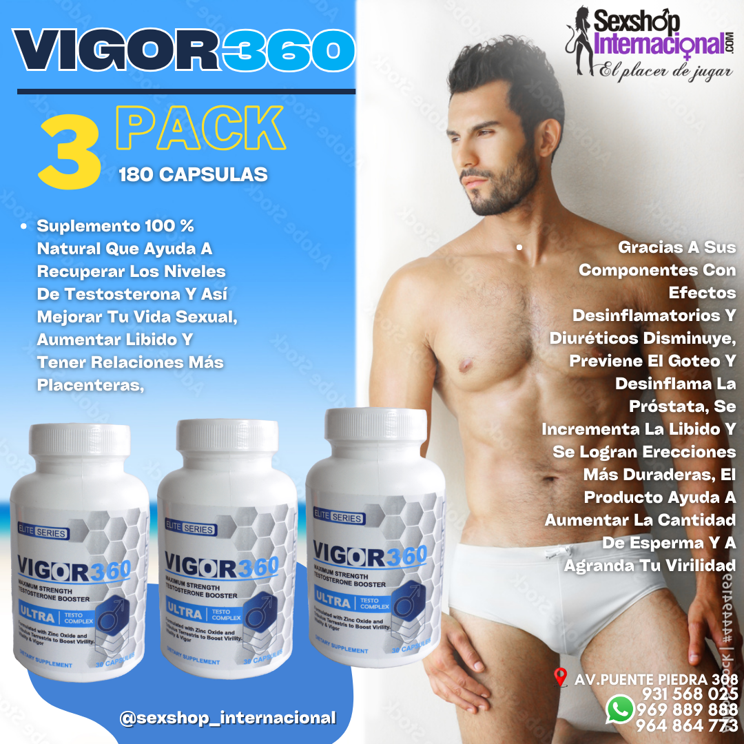 3 PACK VIGOR 360 PERFORMANCE GRANDE TESTOSTERONA SEXSHOP 931568025